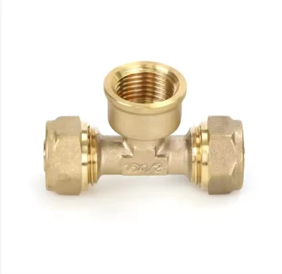 Tee đồng thau rèn cho ống PEX PERT